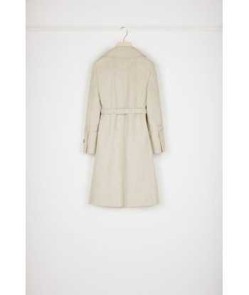 Trenchcoat aus Bio-Baumwolljacquard outlet