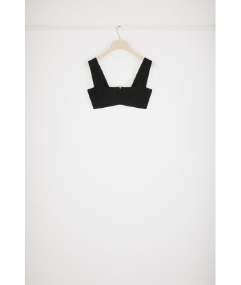 Bralette aus Baumwollmix und Tweed mit Reißverschluss l'achat 