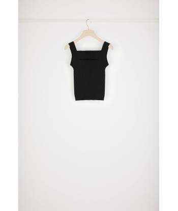 Strick-Tanktop mit Cut-Outs aus Bio-Baumwollmix livraison et retour toujours gratuits