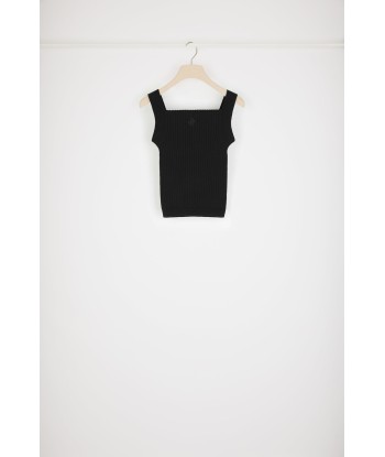 Strick-Tanktop mit Cut-Outs aus Bio-Baumwollmix livraison et retour toujours gratuits