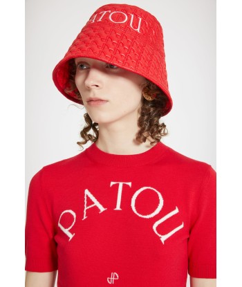 Patou Jacquard-Stricktop aus Bio-Baumwollmix paiement sécurisé