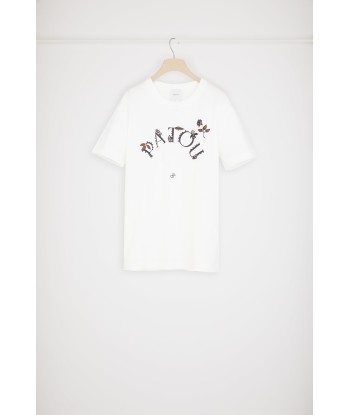 Patou Logo-T-Shirt aus Bio-Baumwolle in Blumenoptik le concept de la Pate a emporter 