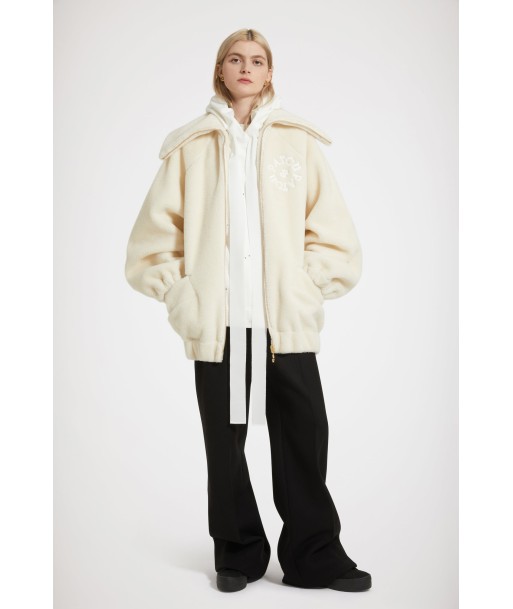 Bomberjacke aus recyceltem Polyester und Kunst-Shearling la chaussure