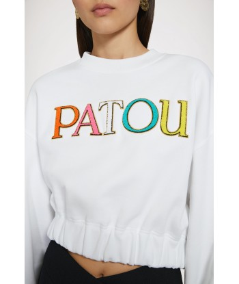 Kurzes Patou-Sweatshirt aus Bio-Baumwolle outlet