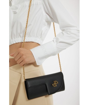 JP-Clutch mit Kette aus Leder ouvre sa boutique