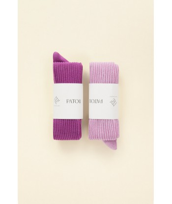 Zwei Paar Socken aus Bio-Baumwollmix ou a consommer sur place