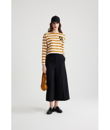 Gestreiftes Crop-Top aus Bio-Baumwolle pas cheres