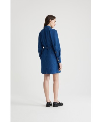 Mini-Hemdkleid aus Bio-Denim livraison gratuite