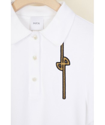 Polo in cotone con logo Pour