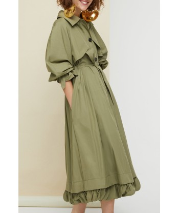 Trench in gabardine con fodera removibile les muscles