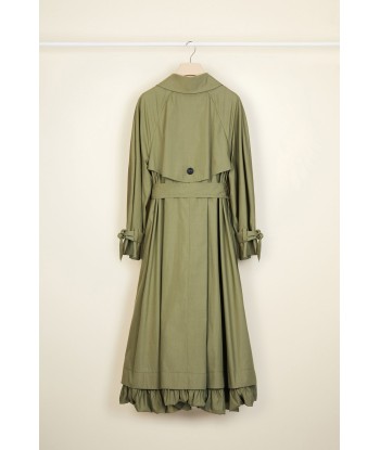 Trench in gabardine con fodera removibile les muscles