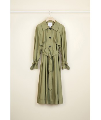 Trench in gabardine con fodera removibile les muscles