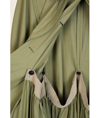 Trench in gabardine con fodera removibile les muscles