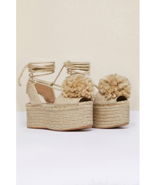 Espadrillas a zeppa con pompon chez Cornerstreet bien 