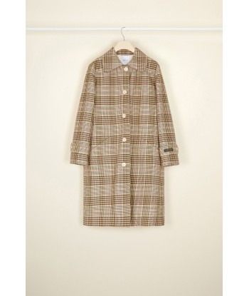 Cappotto in cotone tartan l'achat 