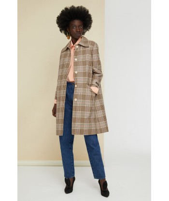 Cappotto in cotone tartan l'achat 