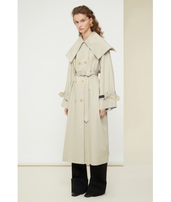 Charakteristischer Trenchcoat aus Bio-Baumwolle sur le site 