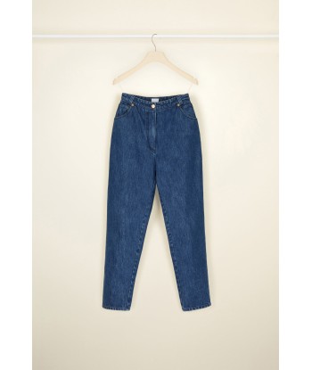 Pantalone carrot in denim bio pas cheres