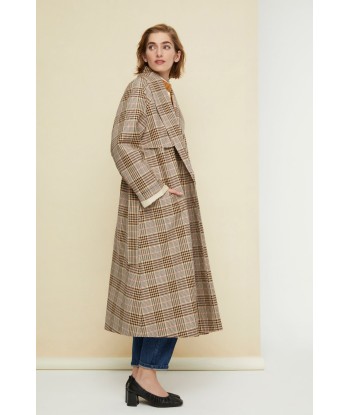 Trench in gabardine tartan Faites des économies