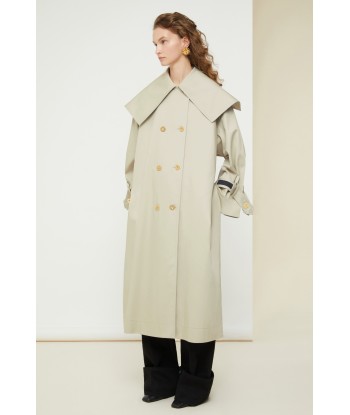 Charakteristischer Trenchcoat aus Bio-Baumwolle sur le site 