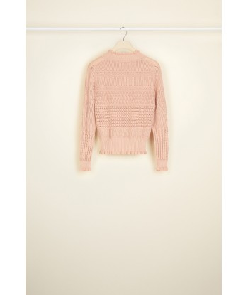 Maglione in crochet in cotone bio pas cher