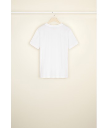 T-shirt ricamato in cotone bio 50-70% off 