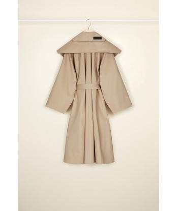 Cappotto oversize in gabardina bio con collo rimovibile Venez acheter