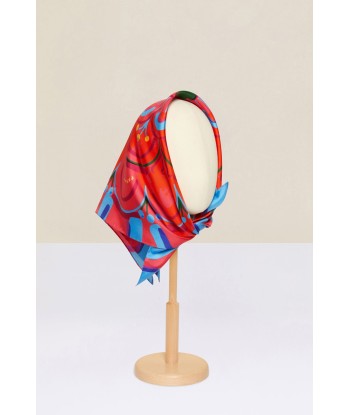 Foulard in seta con stampa floreale Livraison rapide