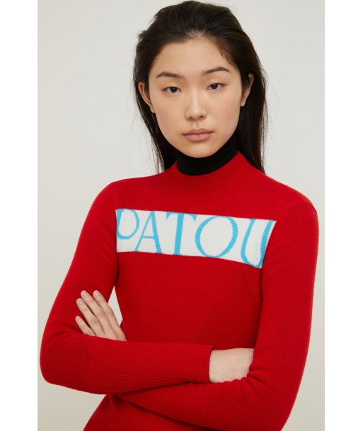 Patou Logo-Pullover aus Kaschmir und Wolle de pas cher