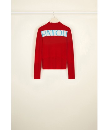 Patou Logo-Pullover aus Kaschmir und Wolle de pas cher