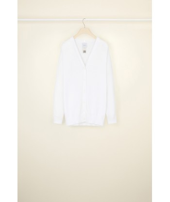 Cardigan con colletto rimovibile in cotone bio e lana riciclata 50-70% off 