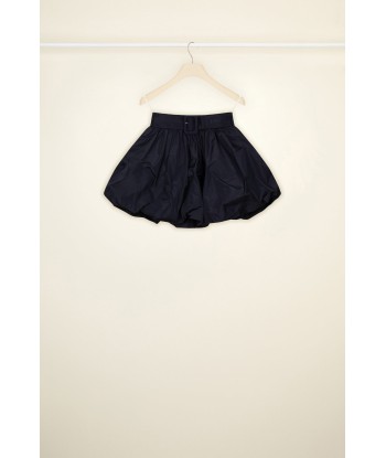 Mini bloomer belted skirt in eco-friendly faille pas cher