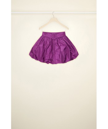 Mini bloomer belted skirt in eco-friendly faille une grave pollution 