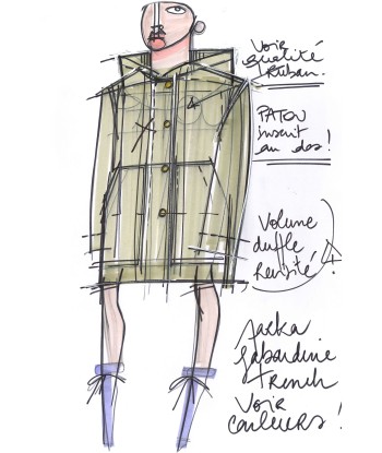 Parka oversize in cotone bio paiement sécurisé